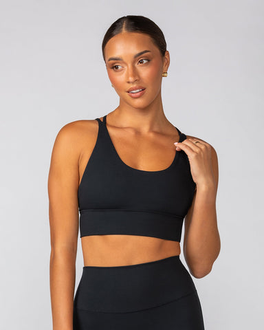 Muscle Nation Sports Bras Dash Longline Bra - Black