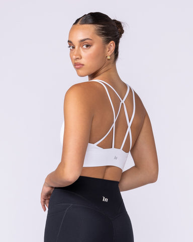 Muscle Nation Sports Bras Dash Longline Bra - White