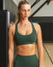 Muscle Nation Sports Bras Drew Bra - Forest Green