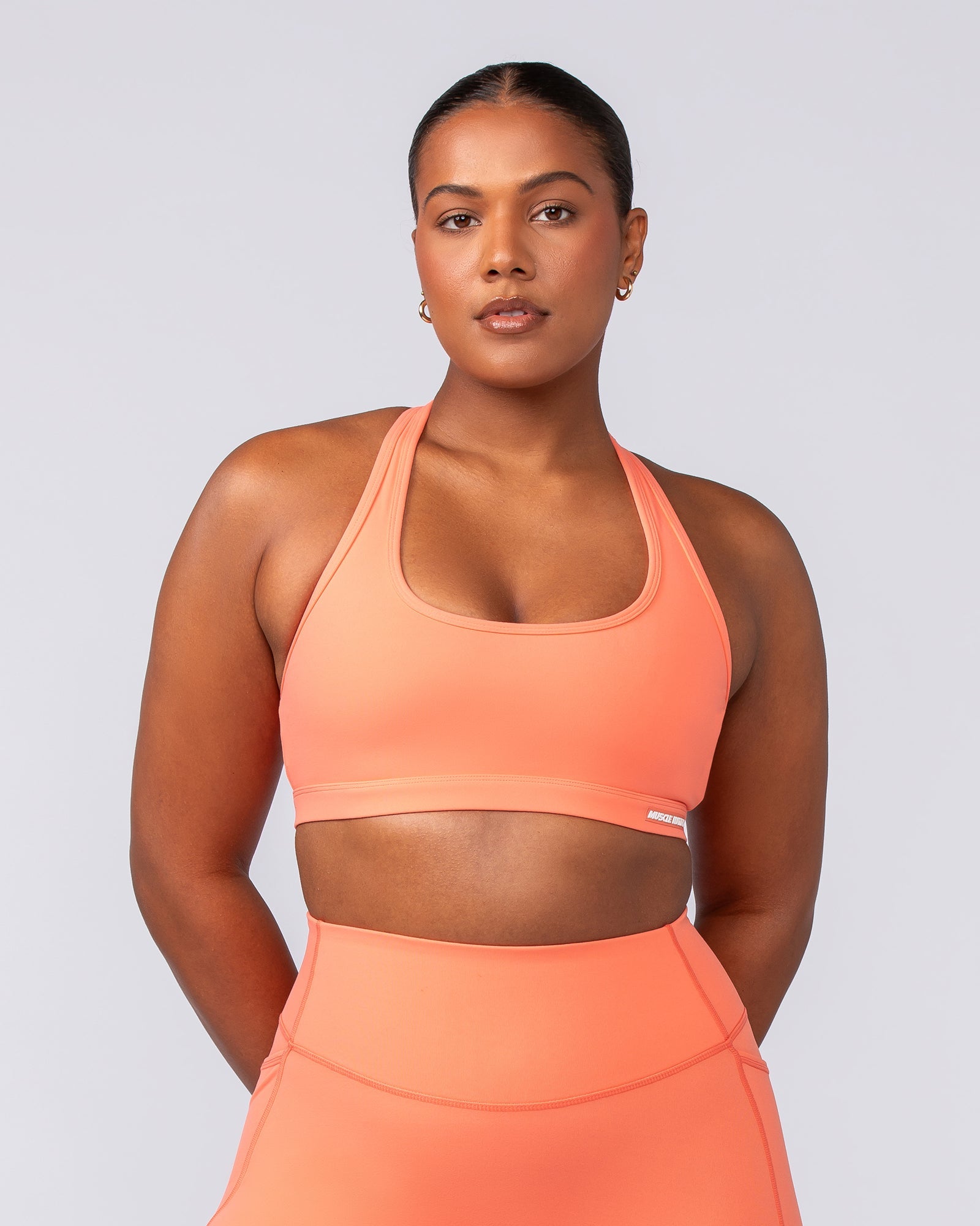 Muscle Nation Sports Bras Drew Bra - Hot Coral