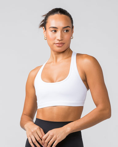 Muscle Nation Sports Bras Drew Bra - White