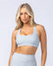 Muscle Nation Sports Bras Drew Rib Bra - Grey Marl