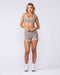 Muscle Nation Sports Bras Drew Rib Bra - Oat / White