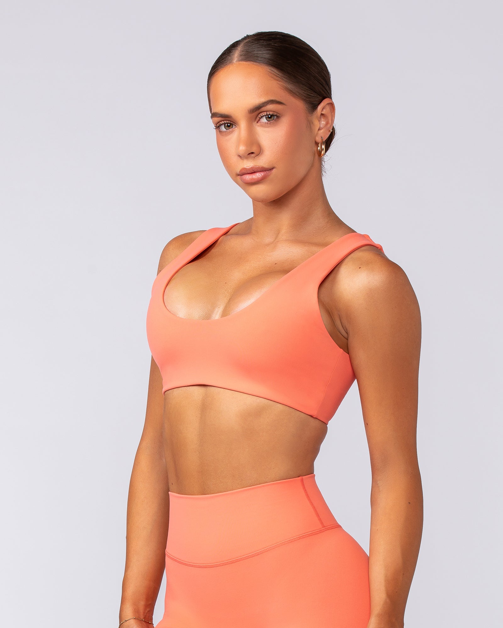 Muscle Nation Sports Bras Elite Bralette - Hot Coral