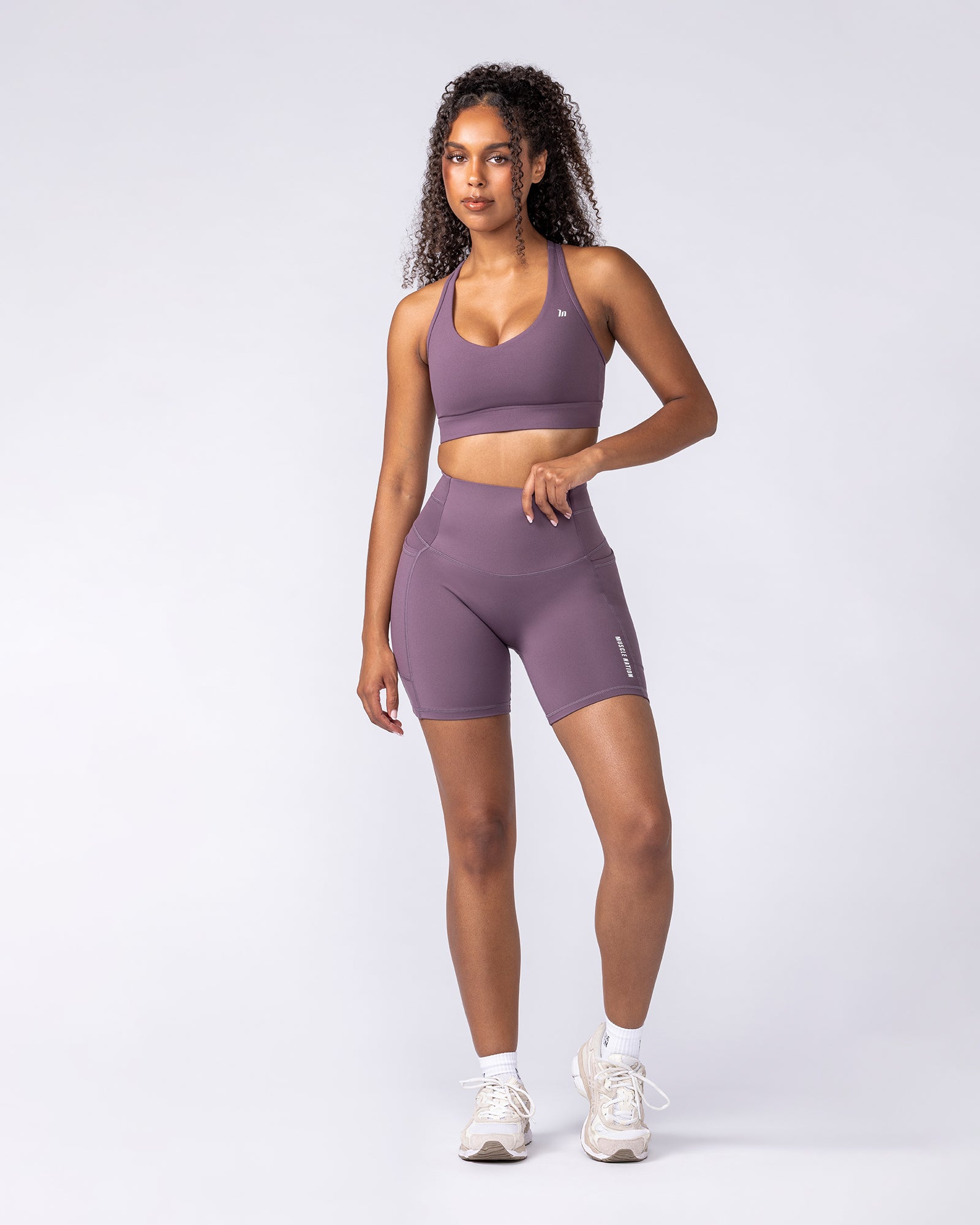 Muscle Nation Sports Bras Elite Support Bra - Dark Thistle