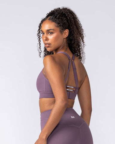 Muscle Nation Sports Bras Elite Support Bra - Dark Thistle