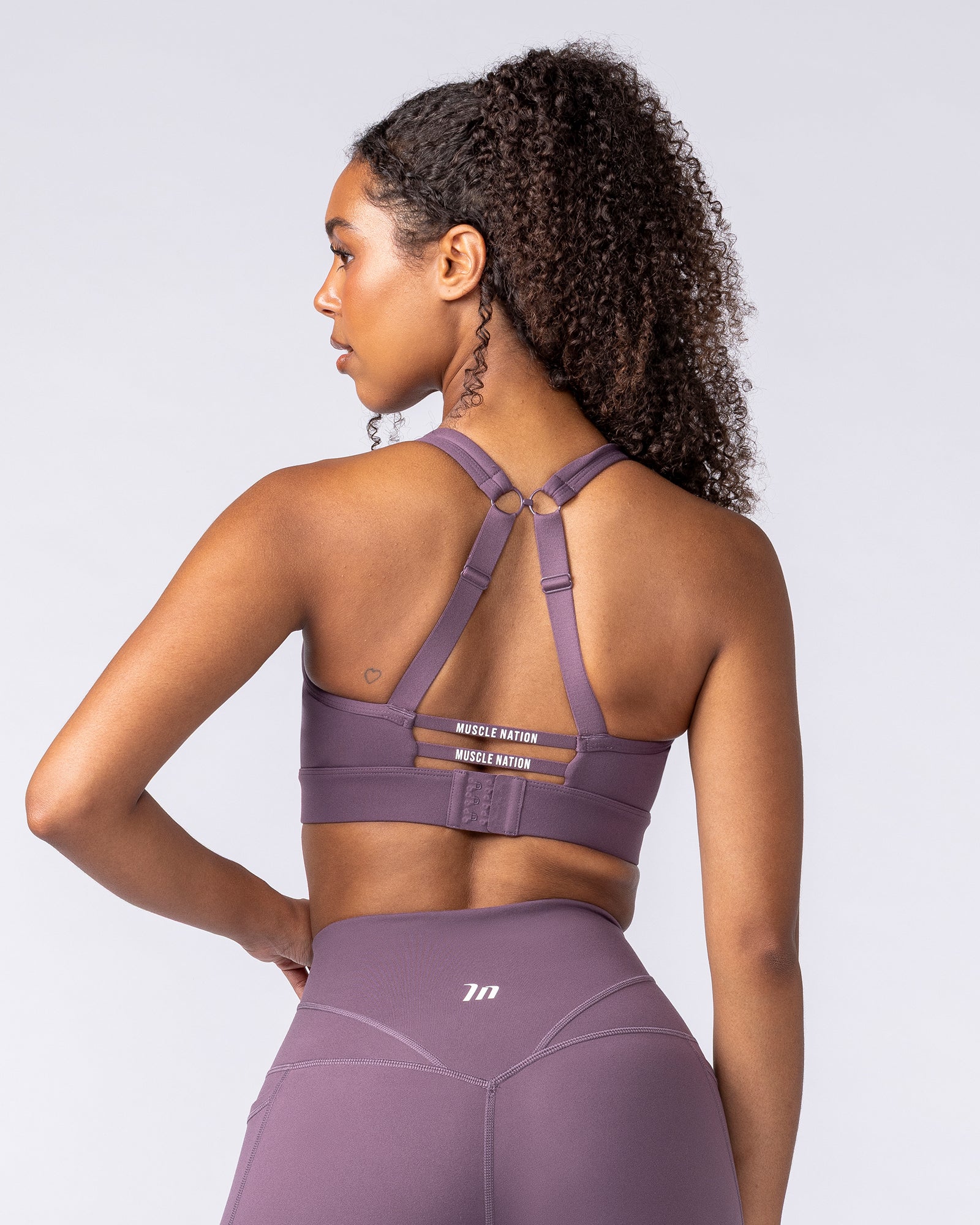 Muscle Nation Sports Bras Elite Support Bra - Dark Thistle