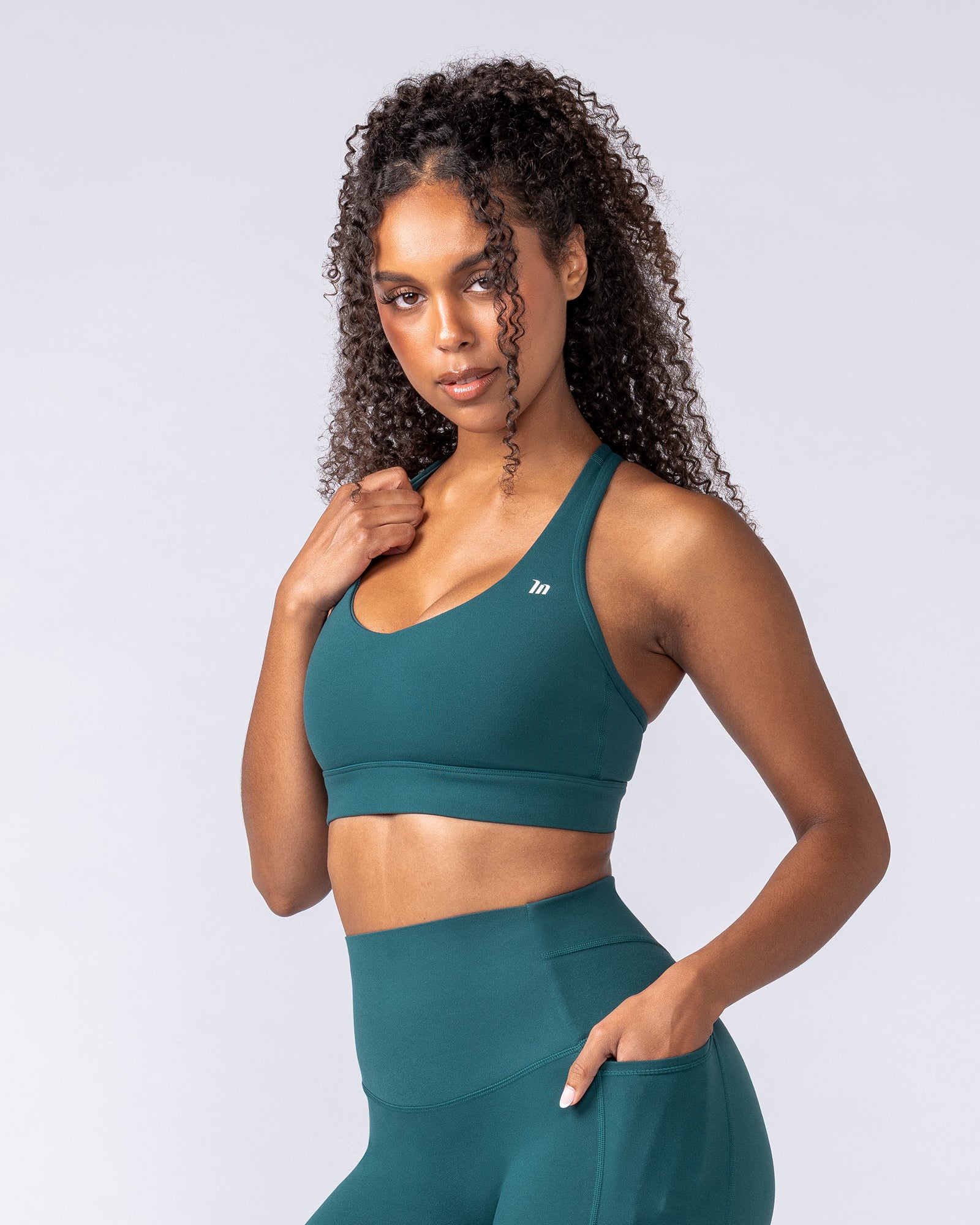 Muscle Nation Sports Bras Elite Support Bra - Hunter Green