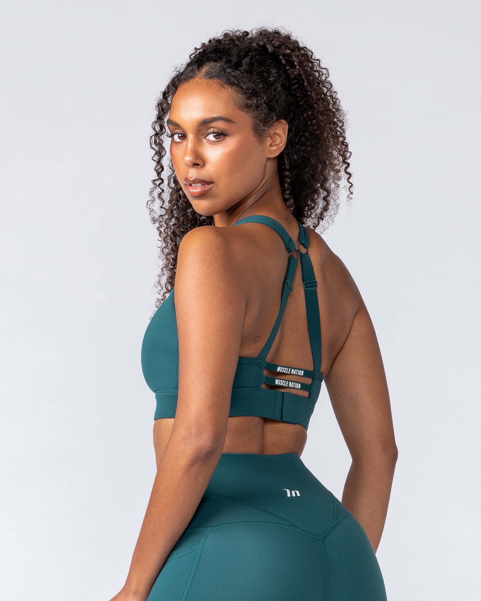 Muscle Nation Sports Bras Elite Support Bra - Hunter Green