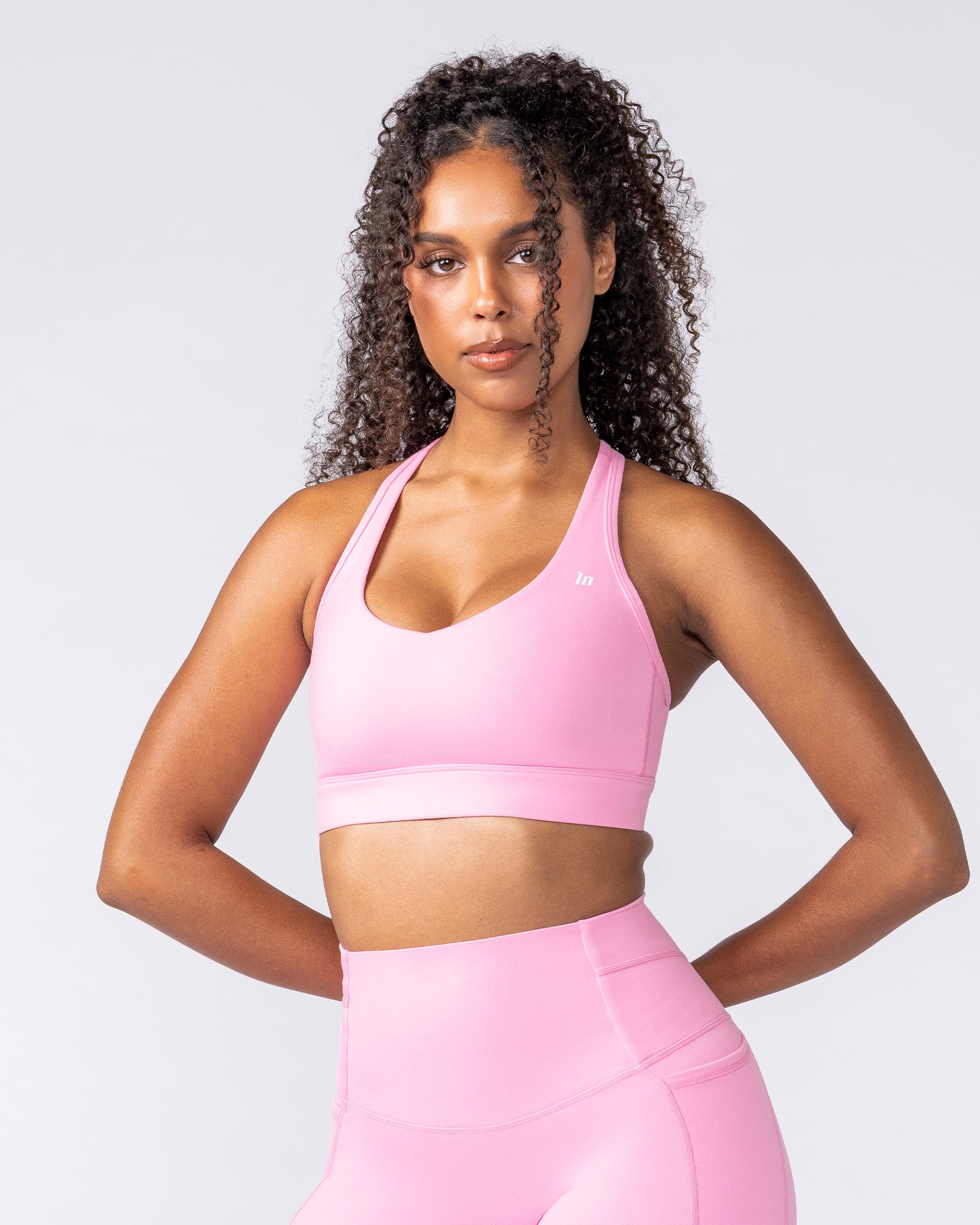Muscle Nation Sports Bras Elite Support Bra - Pink Frosting