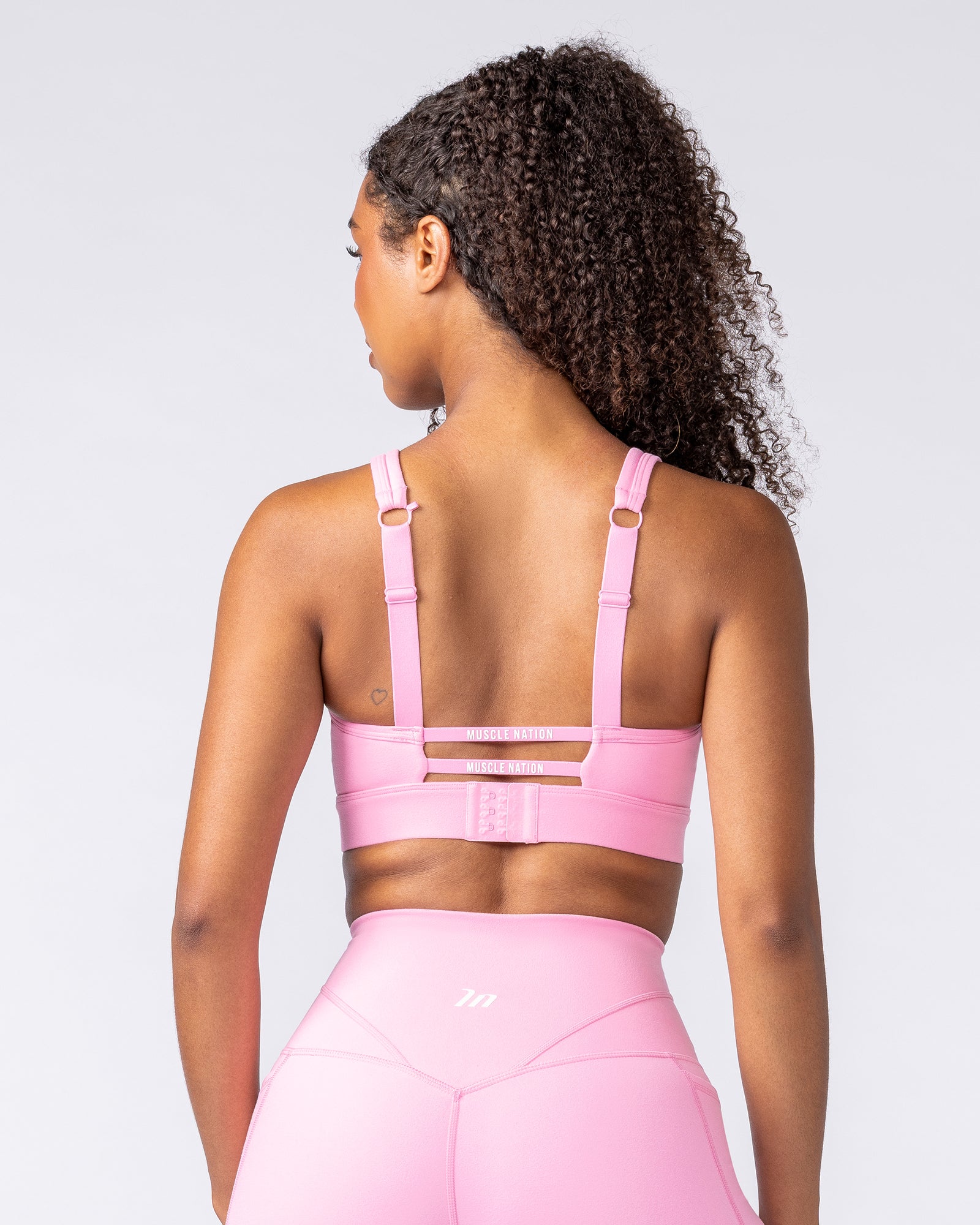 Muscle Nation Sports Bras Elite Support Bra - Pink Frosting