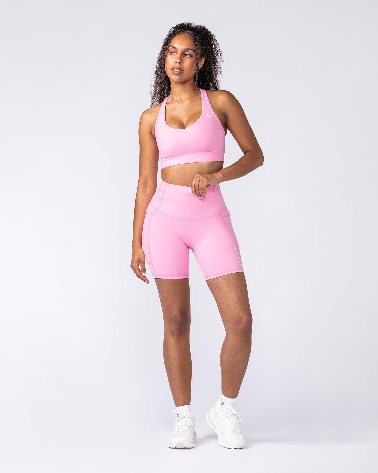 Muscle Nation Sports Bras Elite Support Bra - Pink Frosting