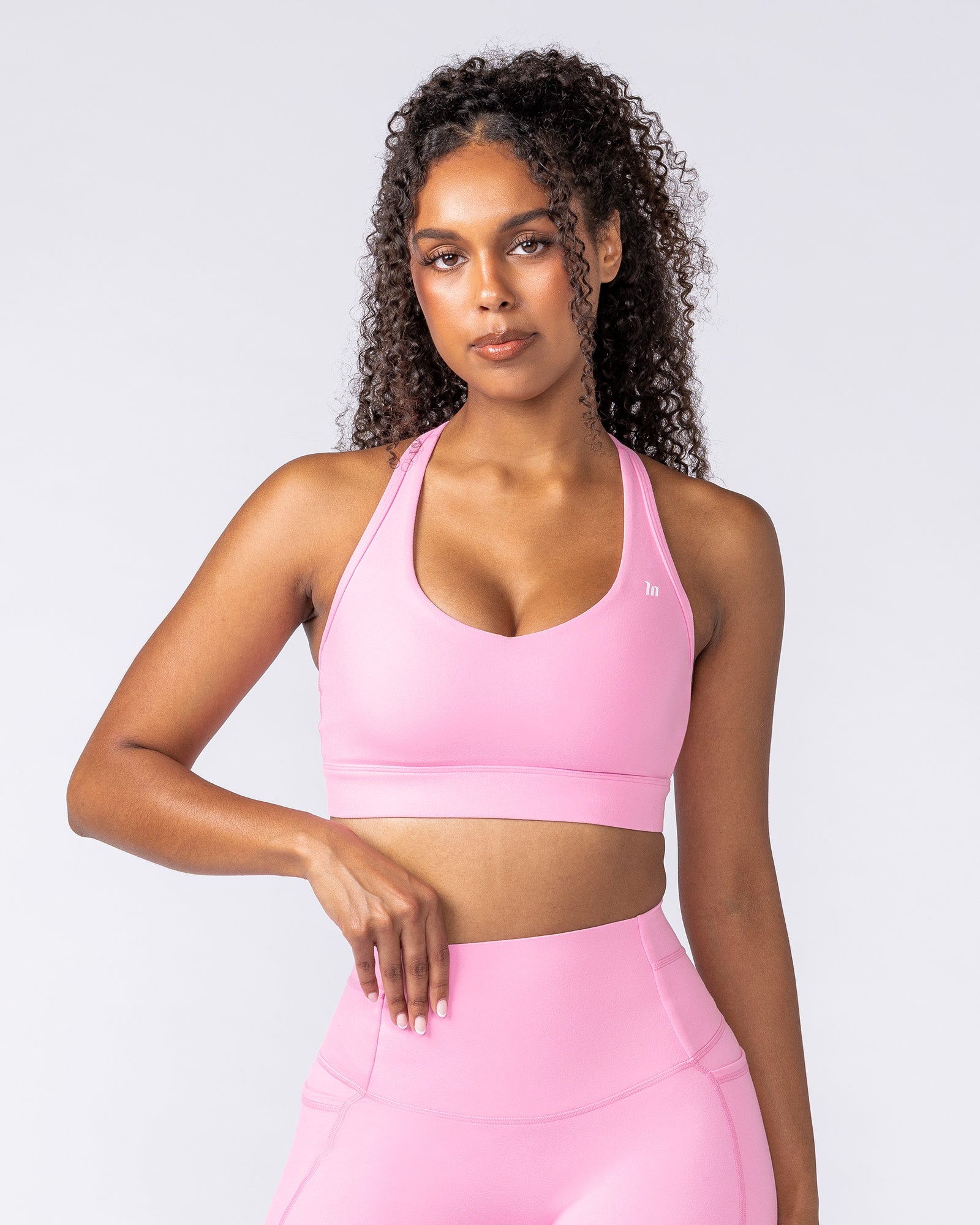 Muscle Nation Sports Bras Elite Support Bra - Pink Frosting