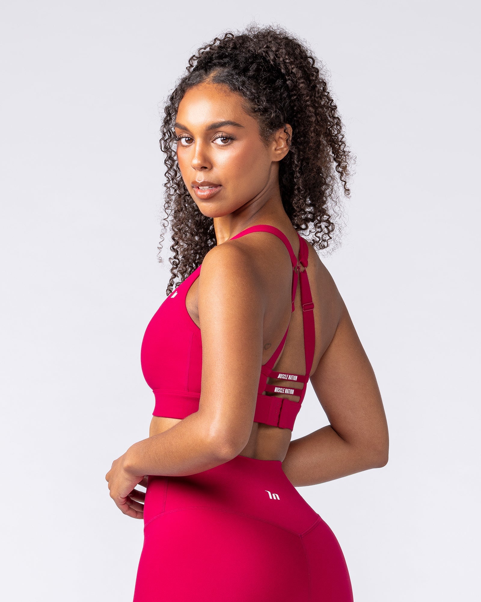 Muscle Nation Sports Bras Elite Support Bra - Wild Berry