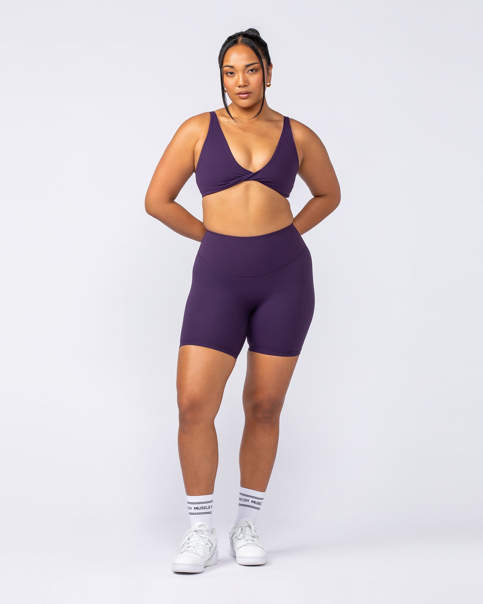 Muscle Nation Sports Bras Embody Bralette - Dark Purple