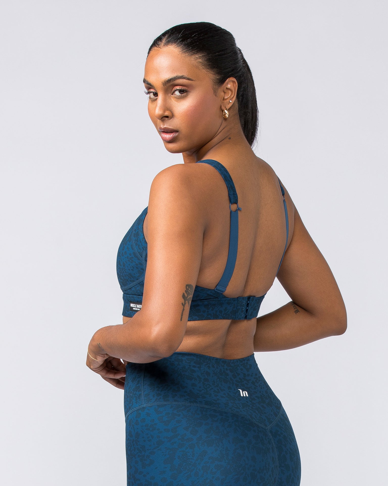 Muscle Nation Sports Bras Enhance Bra - Pacific Abstract Print