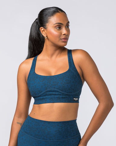 Muscle Nation Sports Bras Enhance Bra - Pacific Abstract Print