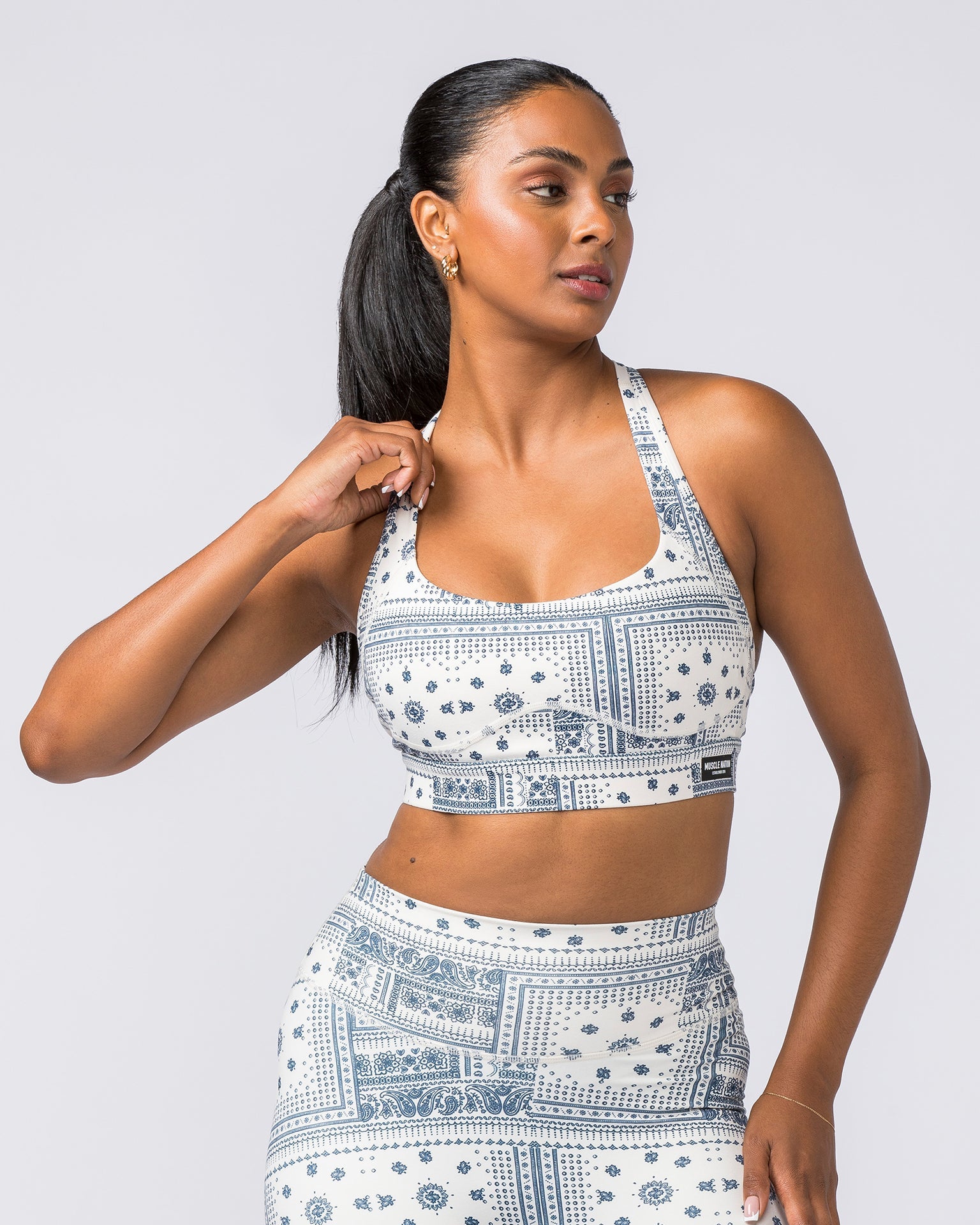 Muscle Nation Sports Bras Enhance Bra - Sahara Paisley Print