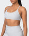 Muscle Nation Sports Bras Essence Rib Bralette - Quiet Grey Marl