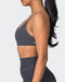 Muscle Nation Sports Bras Essence Vintage Rib Bralette - Washed Black
