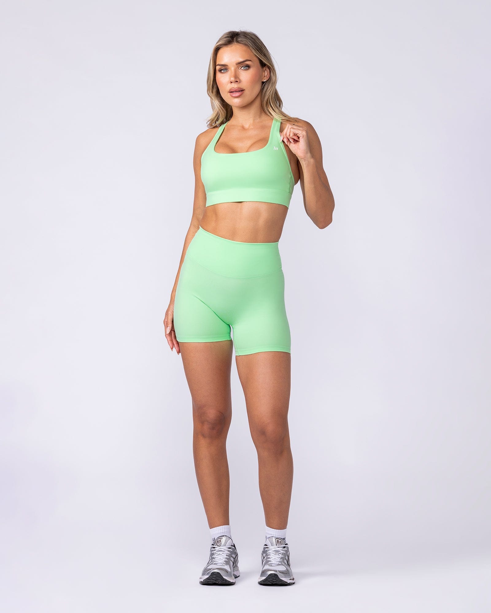 Muscle Nation Sports Bras Everyday Everything Bra - Lime Splice