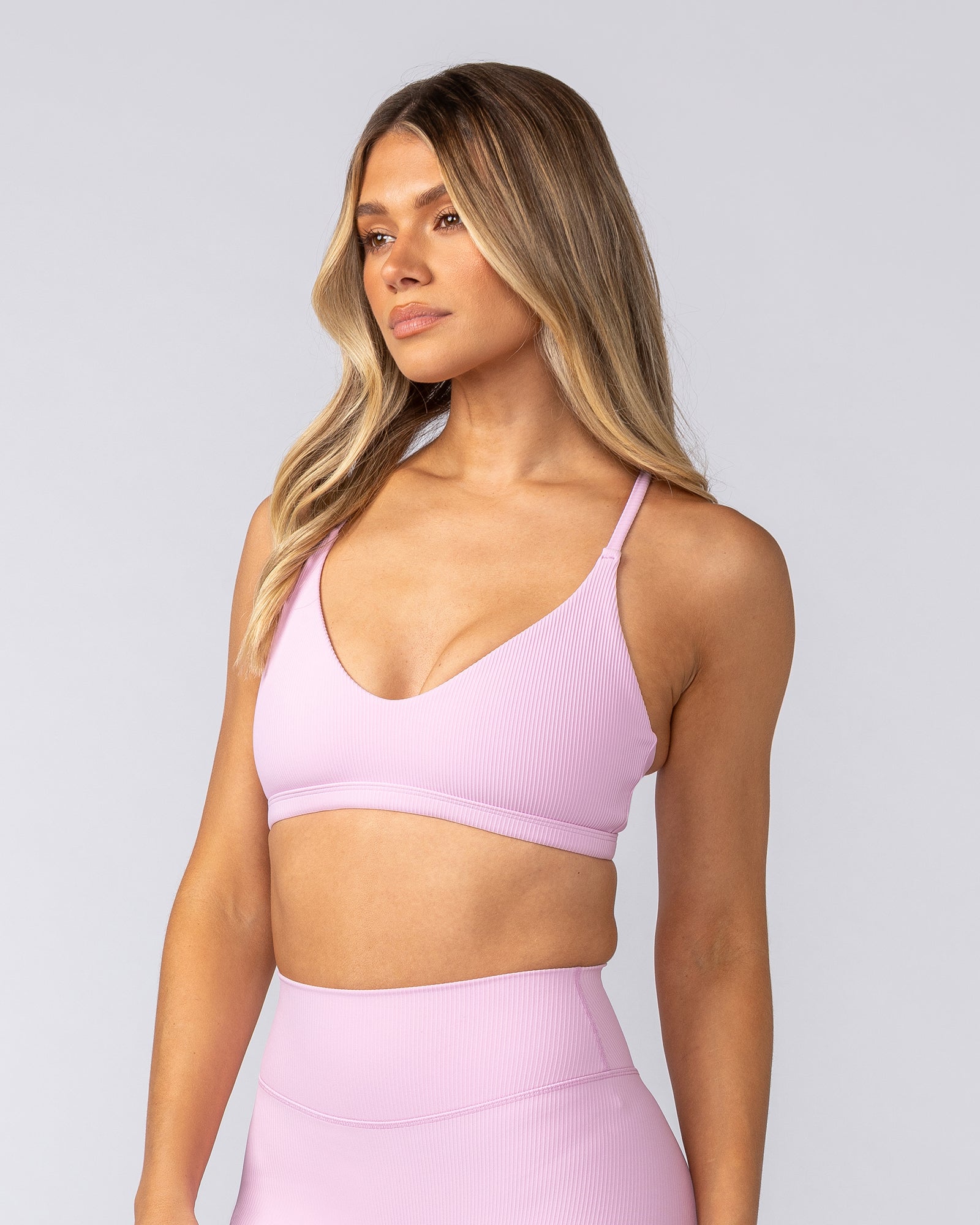 Muscle Nation Sports Bras Fantasy Rib Bralette - Fairy Floss