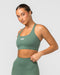 Muscle Nation Sports Bras Faster Bra - Mineral Green