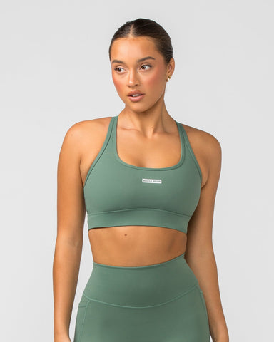 Muscle Nation Sports Bras Faster Bra - Mineral Green