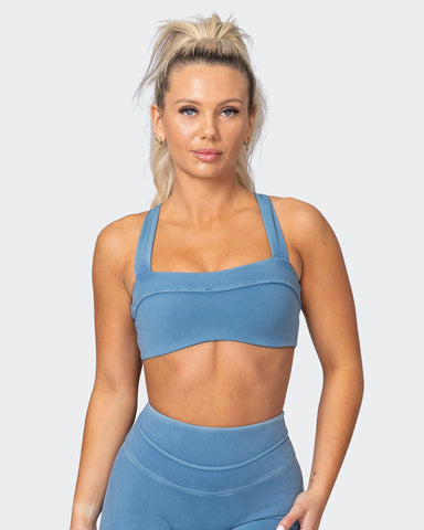 Muscle Nation Sports Bras Finesse Bralette - Washed High Tide