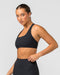 Muscle Nation Sports Bras Flex Rib Bra - Black