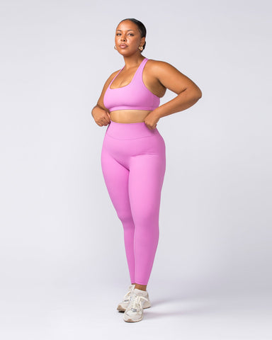 Muscle Nation Sports Bras Flex Rib Bra - Fondant Pink
