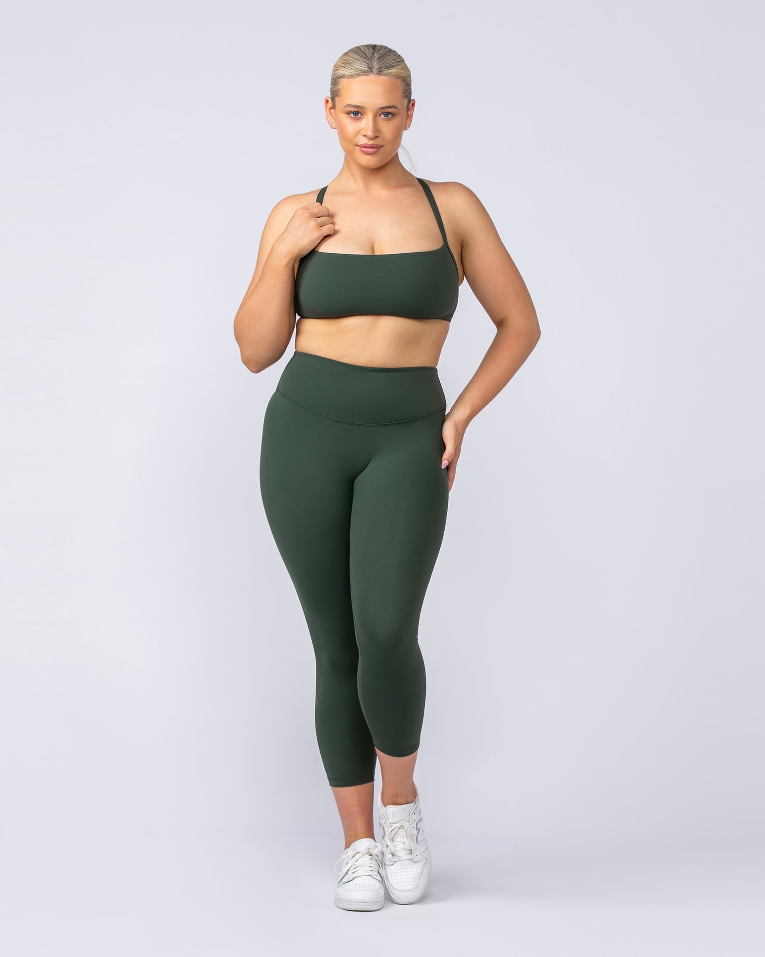 Muscle Nation Sports Bras Freedom Bralette - Dark Olive