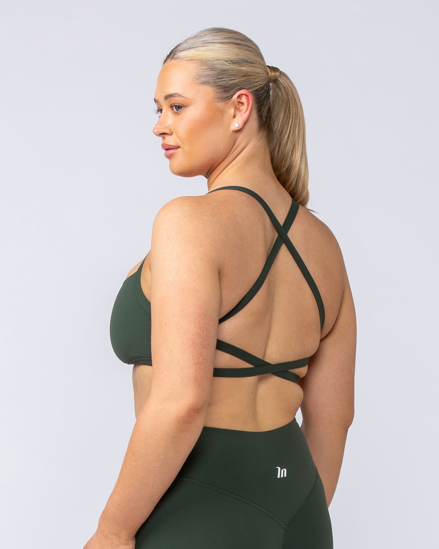 Muscle Nation Sports Bras Freedom Bralette - Dark Olive