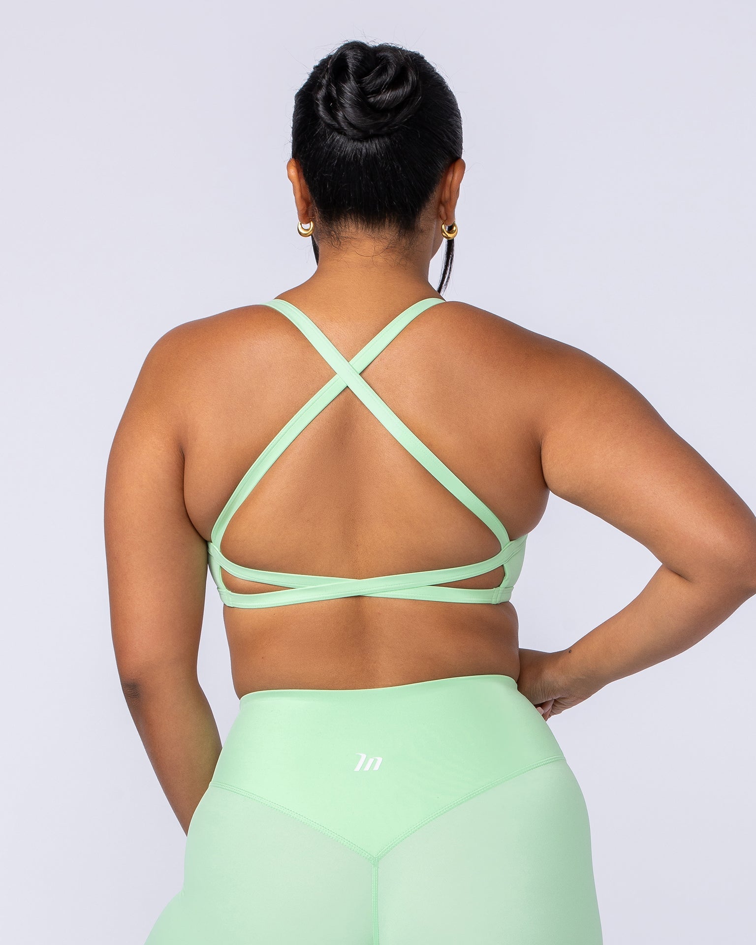 Muscle Nation Sports Bras Freedom Bralette - Lime Splice
