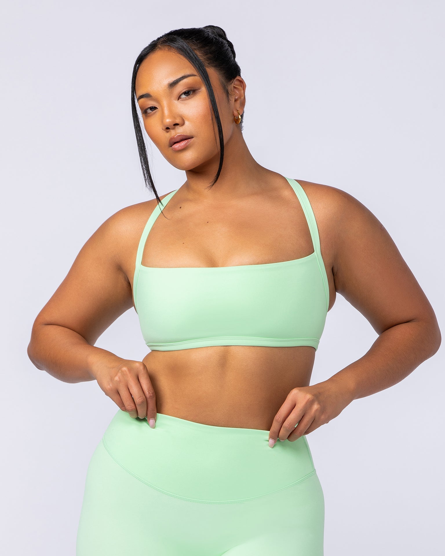 Muscle Nation Sports Bras Freedom Bralette - Lime Splice