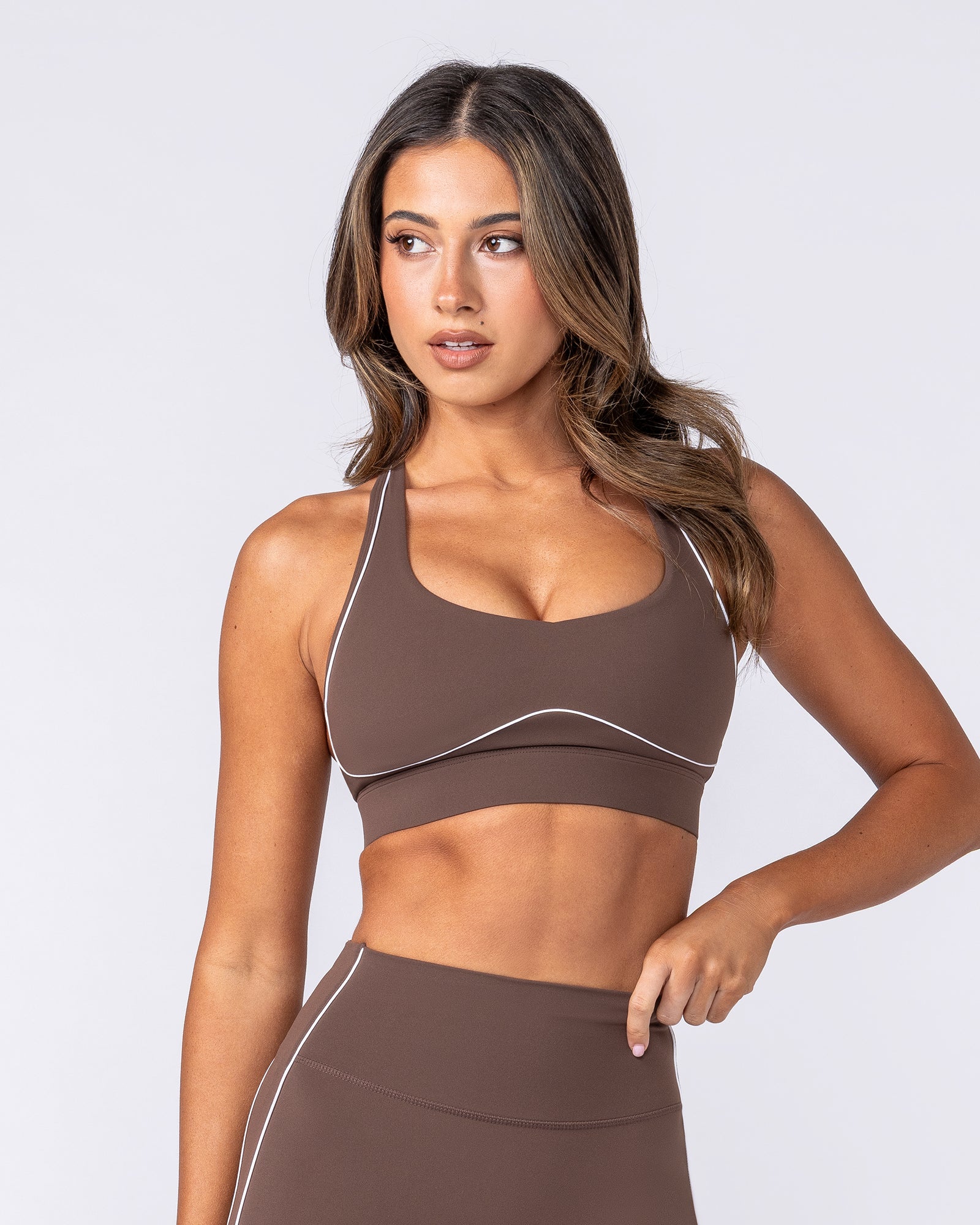 Muscle Nation Sports Bras Full Force Bra - Chestnut