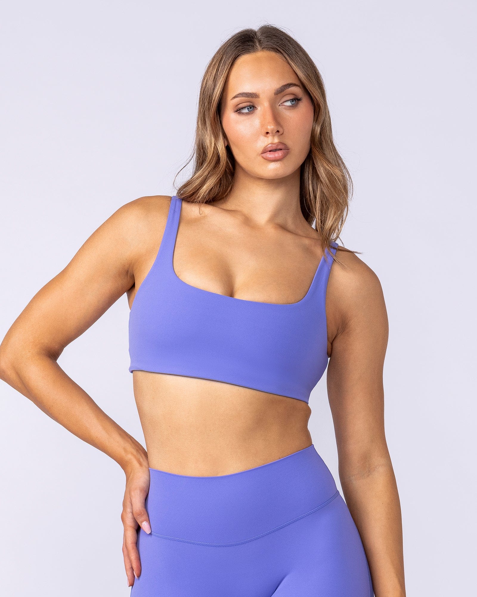 Muscle Nation Sports Bras Fundamental Aura Bra - Blueberry