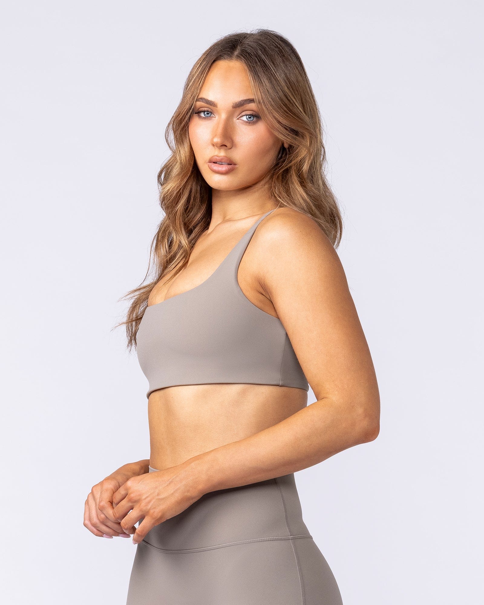 Muscle Nation Sports Bras Fundamental Aura Bra - Oat