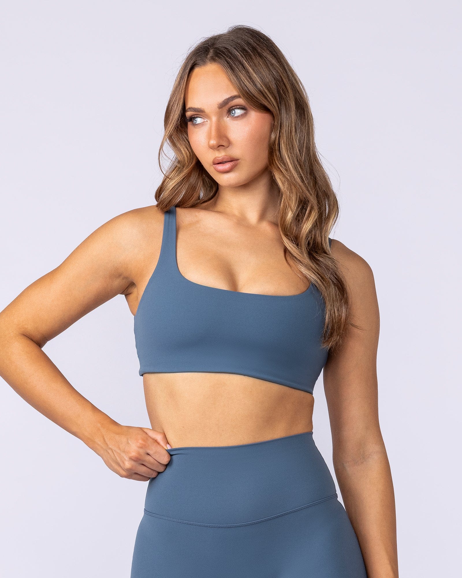 Muscle Nation Sports Bras Fundamental Aura Bra - Sapphire