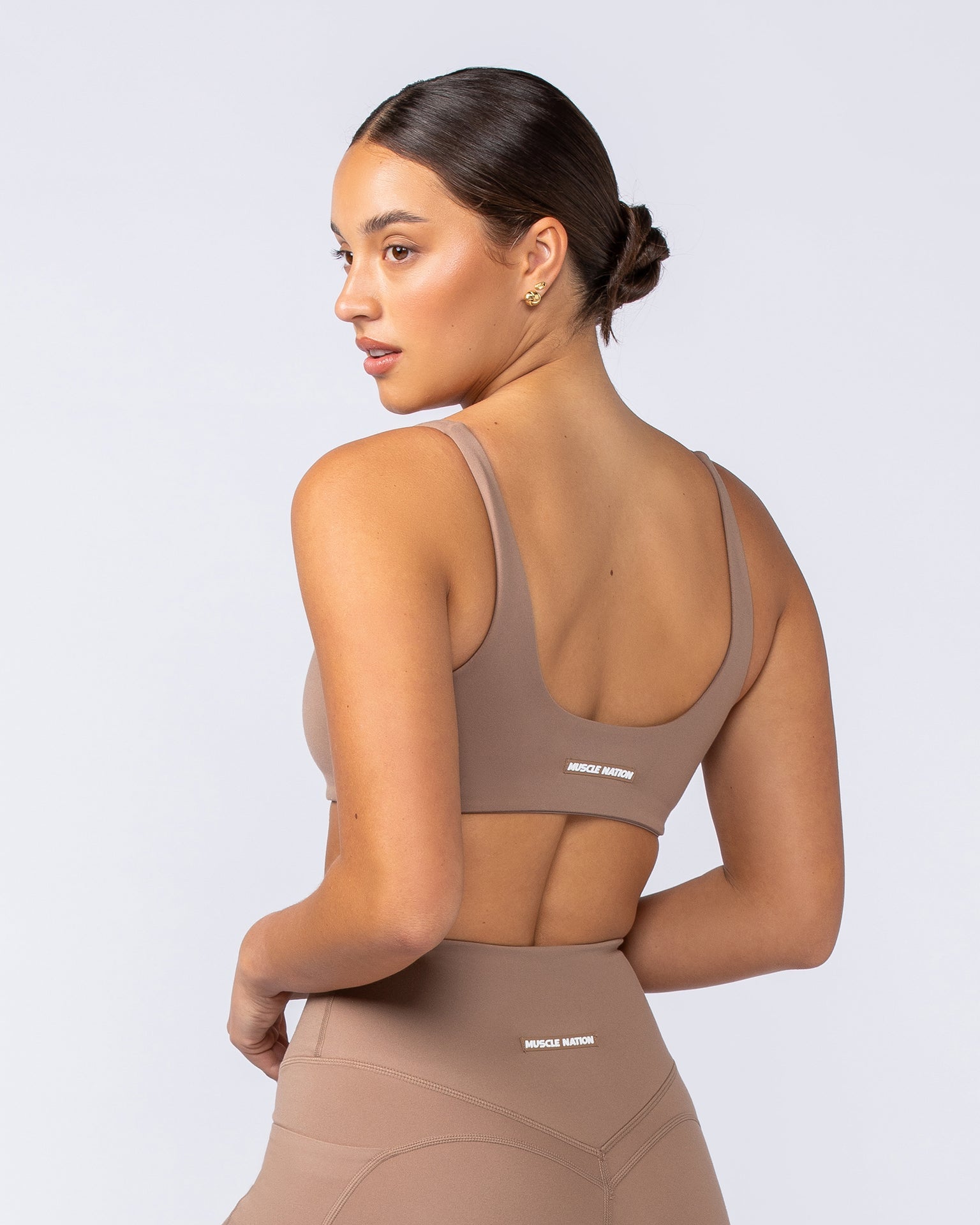 Muscle Nation Sports Bras Fundamental Bra - Cinnamon