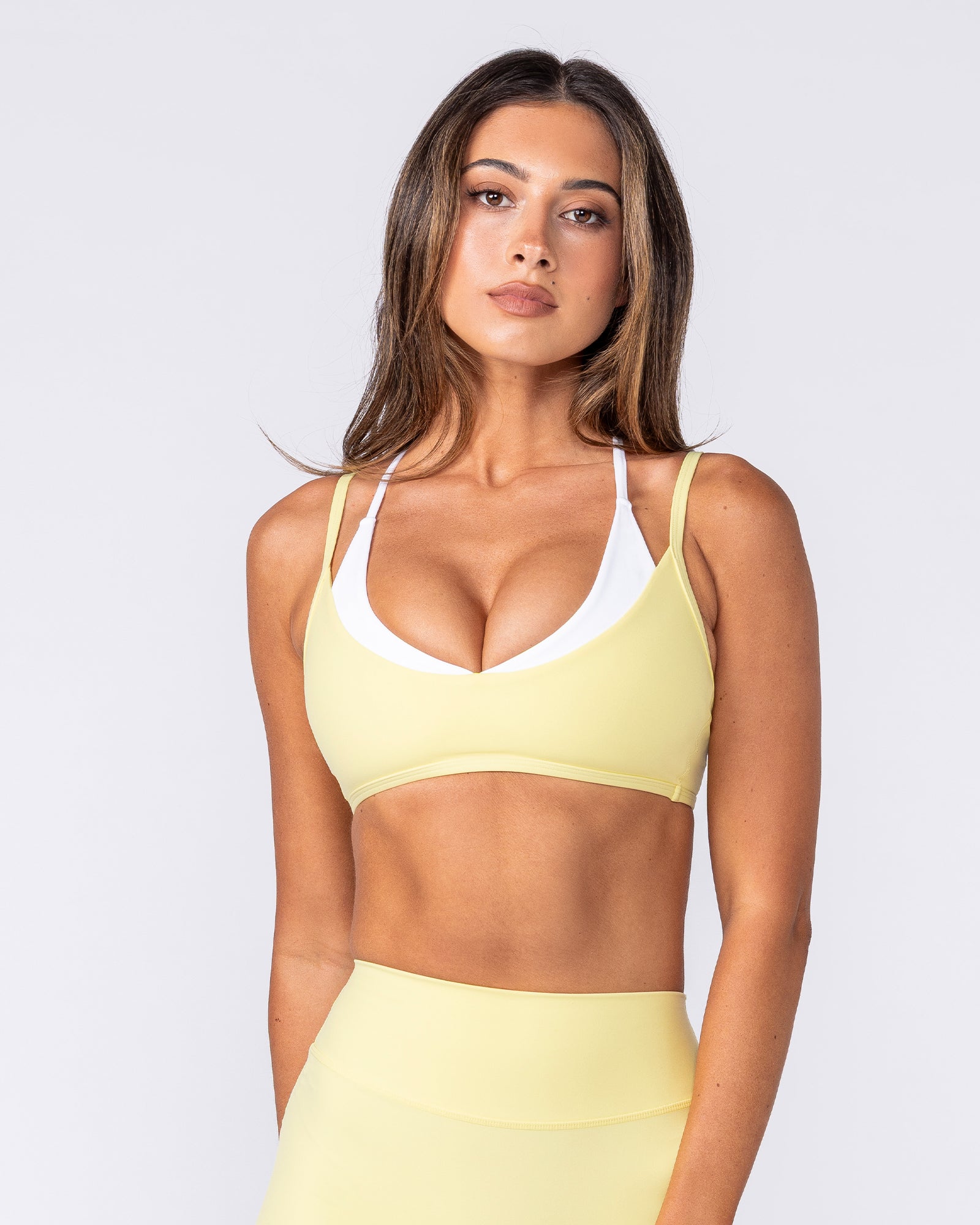 Muscle Nation Sports Bras Heartbreaker Bra - Zesty Lemon