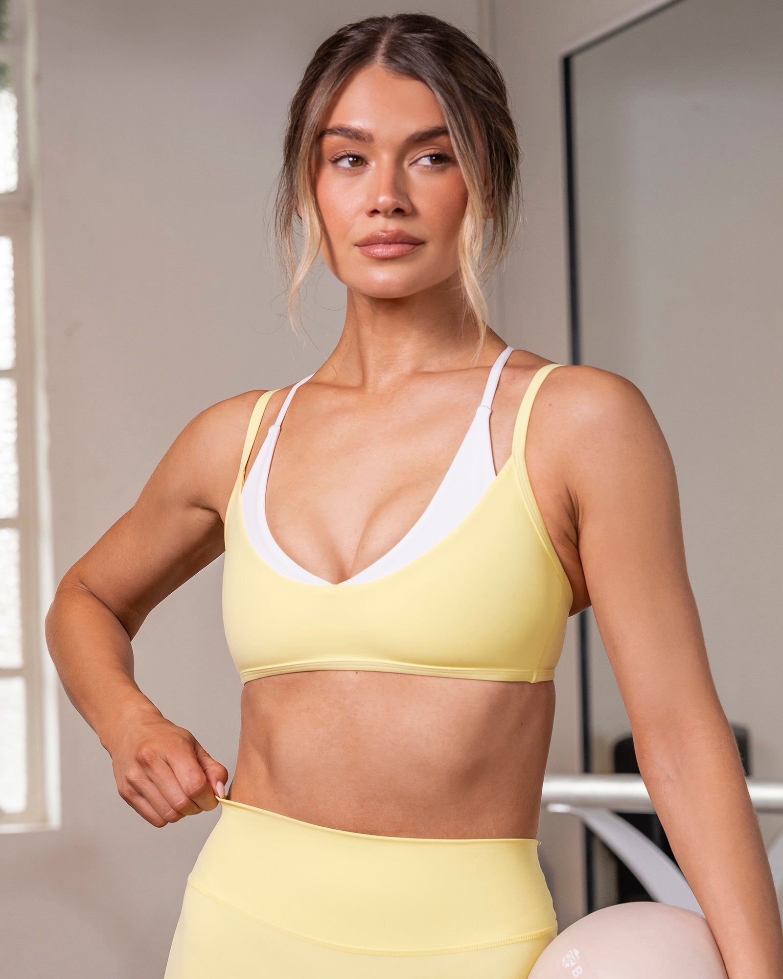 Muscle Nation Sports Bras Heartbreaker Bra - Zesty Lemon
