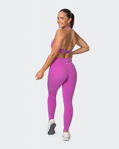 Muscle Nation Sports Bras Hype Halter Bralette - Dahlia