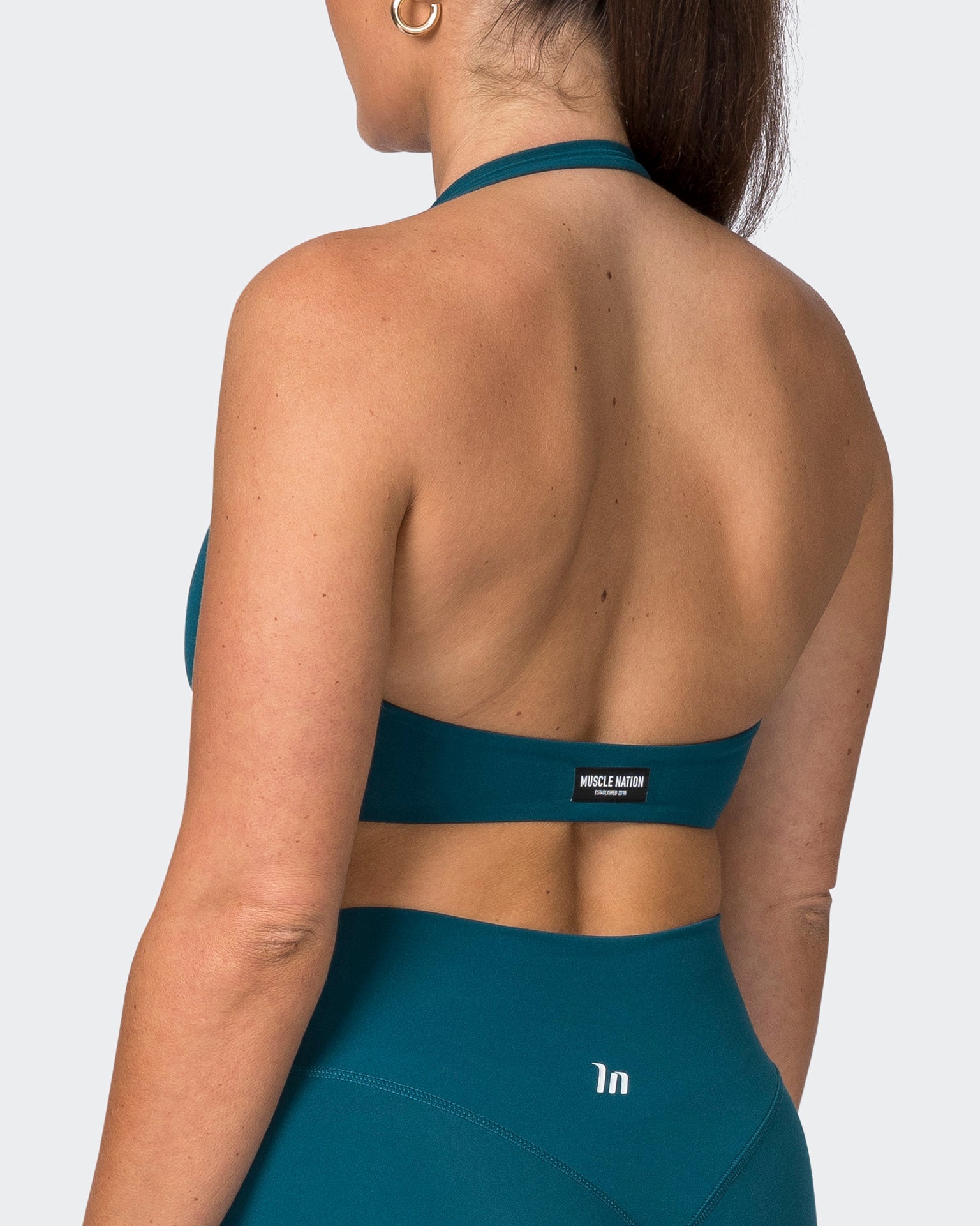 Muscle Nation Sports Bras Hype Halter Bralette - Dark Marine