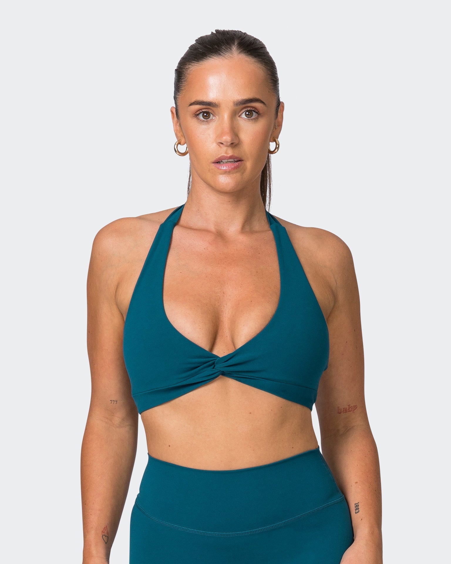 Muscle Nation Sports Bras Hype Halter Bralette - Dark Marine