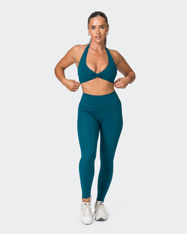 Muscle Nation Sports Bras Hype Halter Bralette - Dark Marine