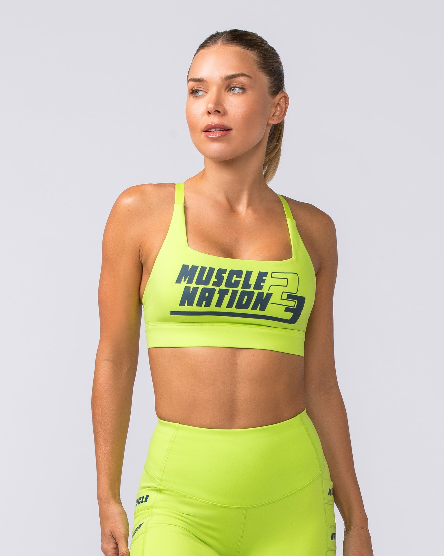 Ignite Bra - Cyber Lime, Muscle Nation