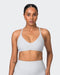 Muscle Nation Sports Bras Levitate Rib Bralette - Quiet Grey Marl