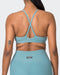 Muscle Nation Sports Bras Levitate Vintage Rib Bralette - Washed Harbour
