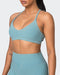 Muscle Nation Sports Bras Levitate Vintage Rib Bralette - Washed Harbour
